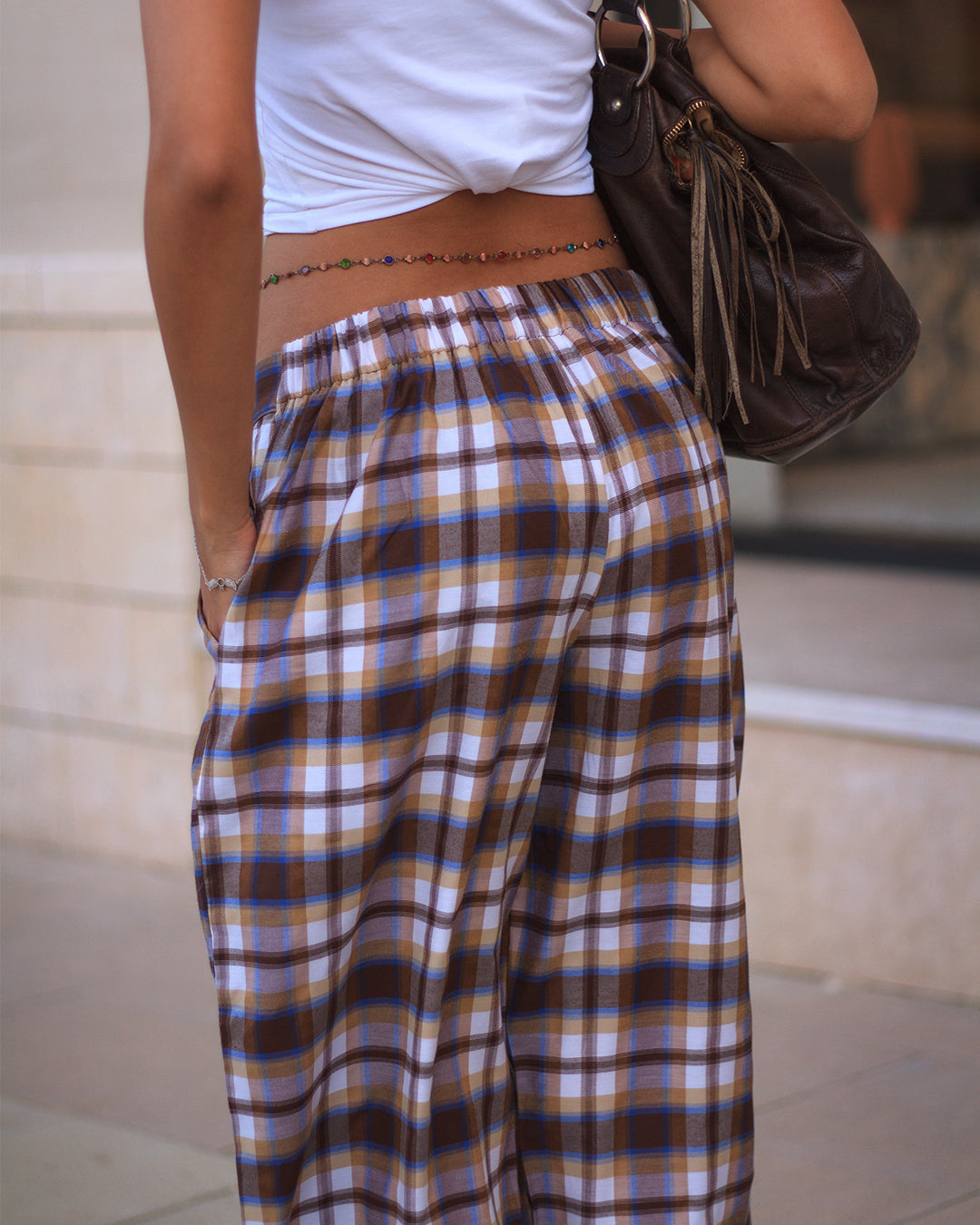 Rahma Plaid Pants