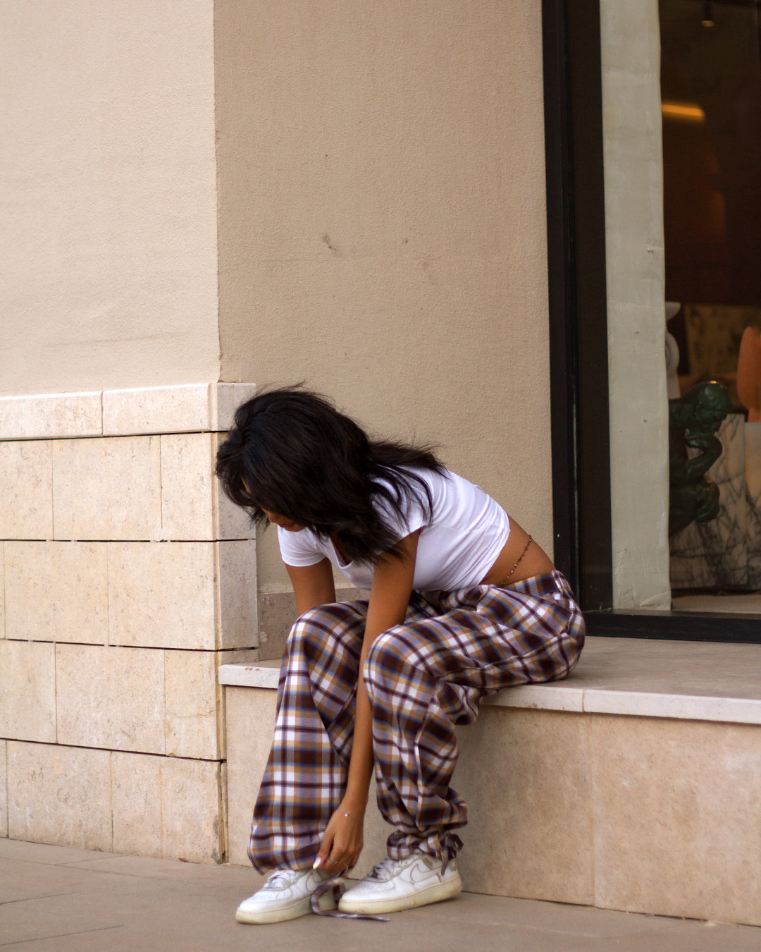 Rahma Plaid Pants