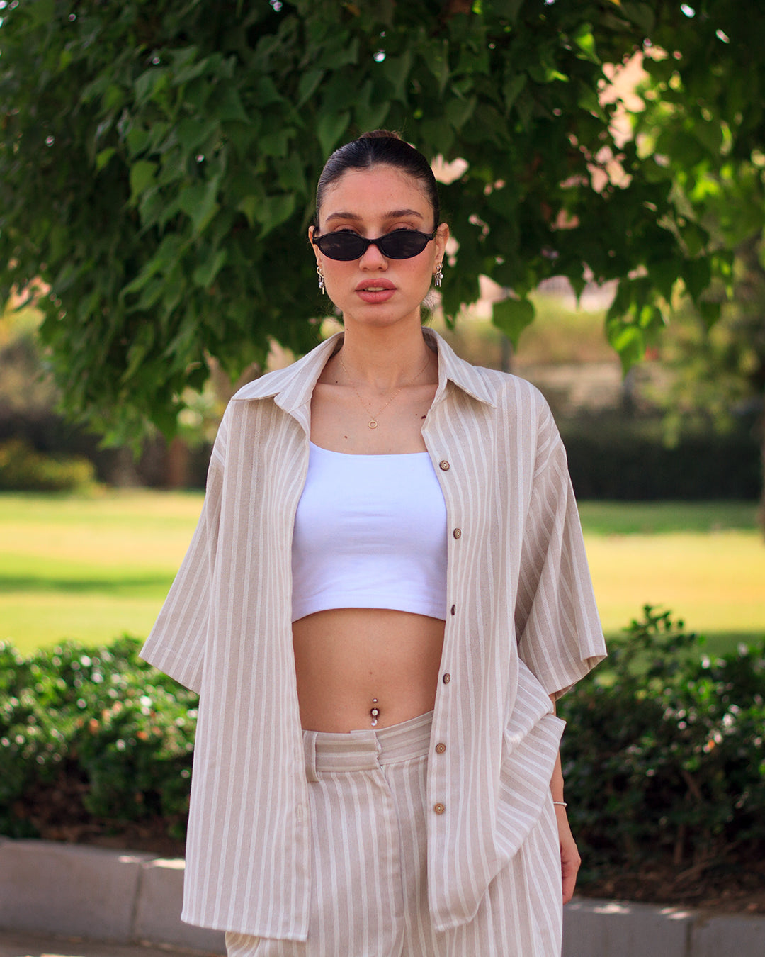 Sahara Stripe Linen Shirt