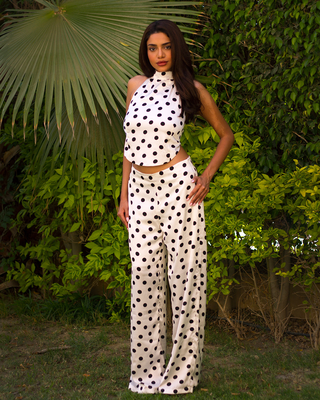White Polka Dot Pants