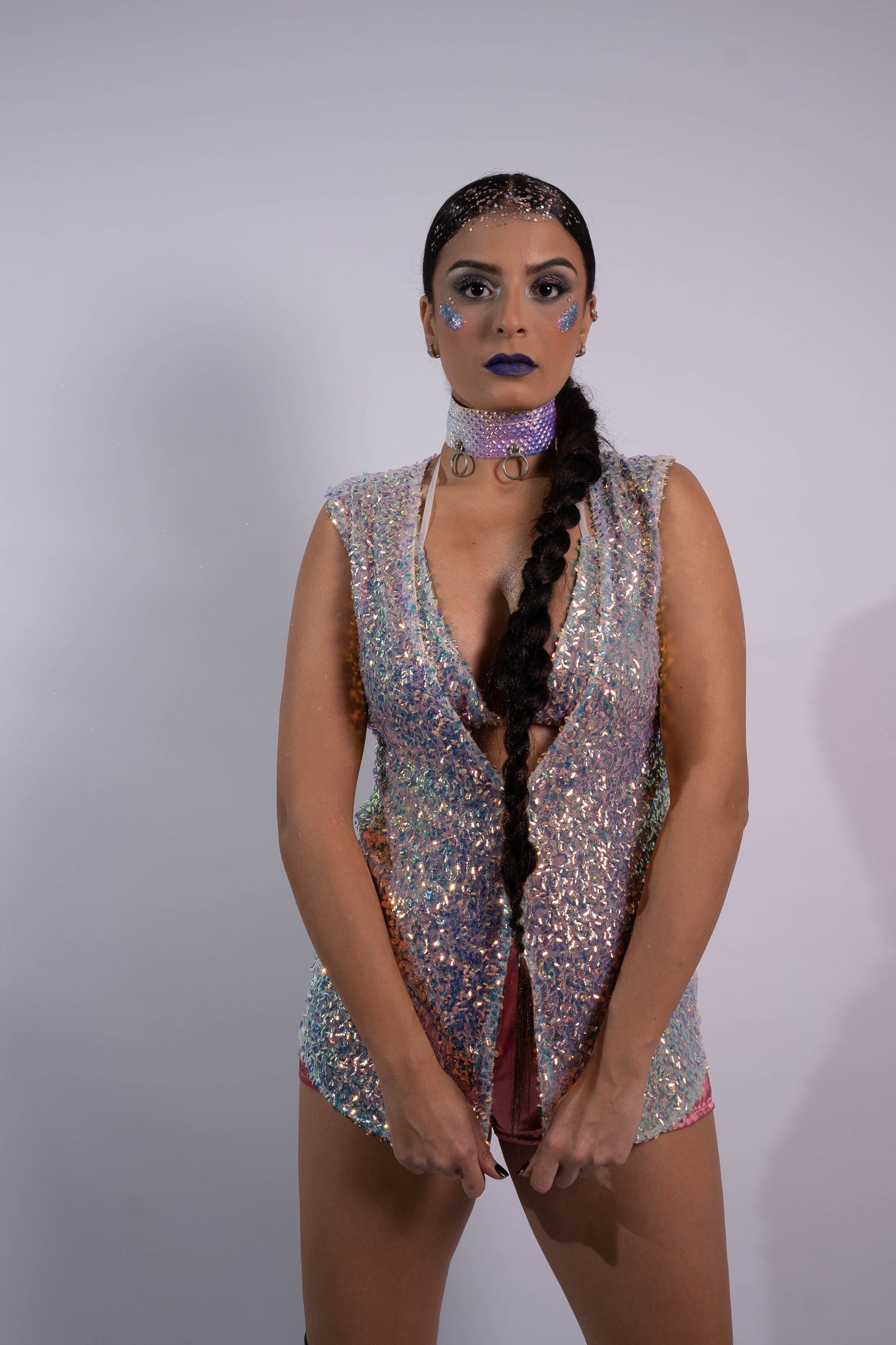 Silverish Pink Paro Jacket