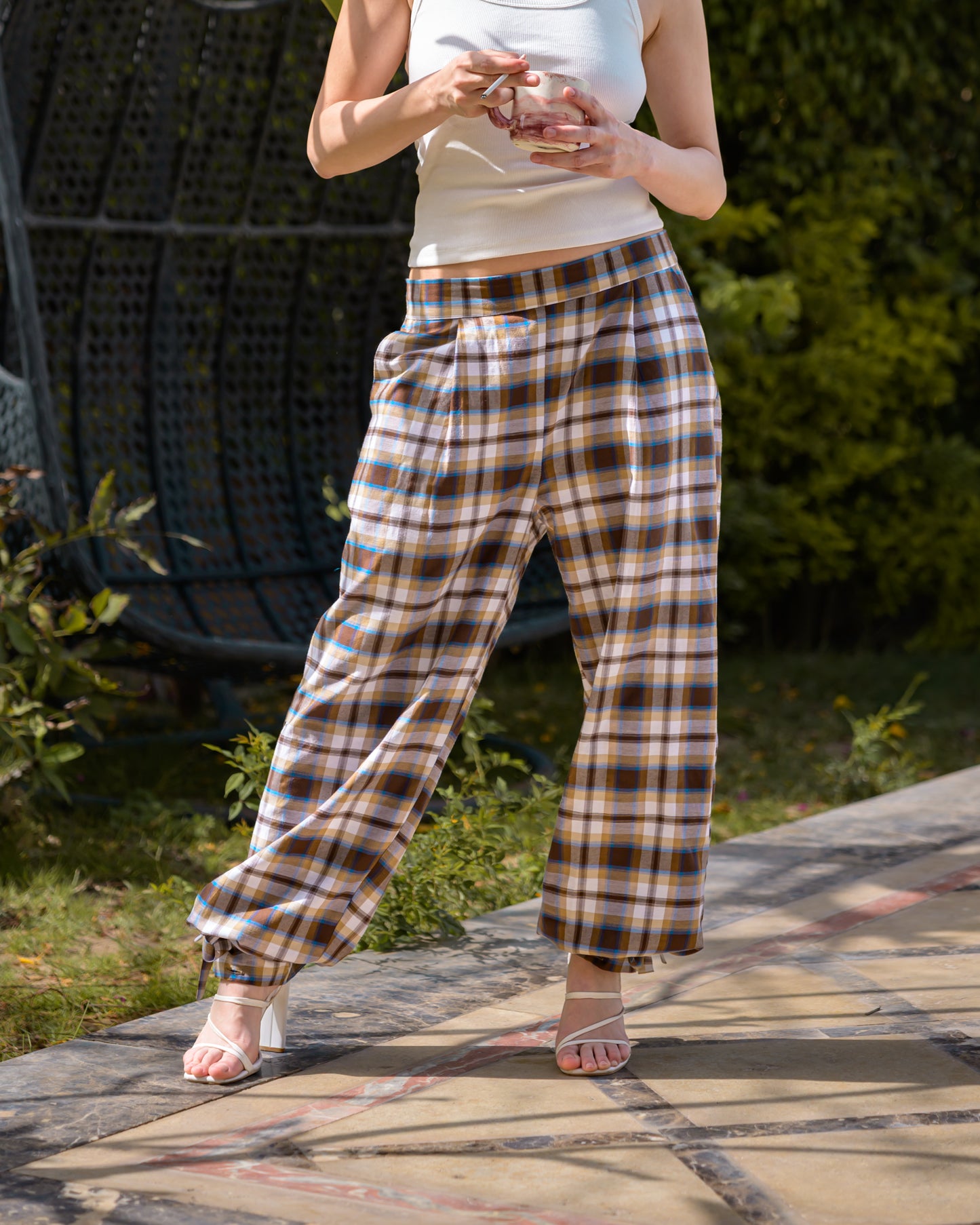 Rahma Plaid Pants
