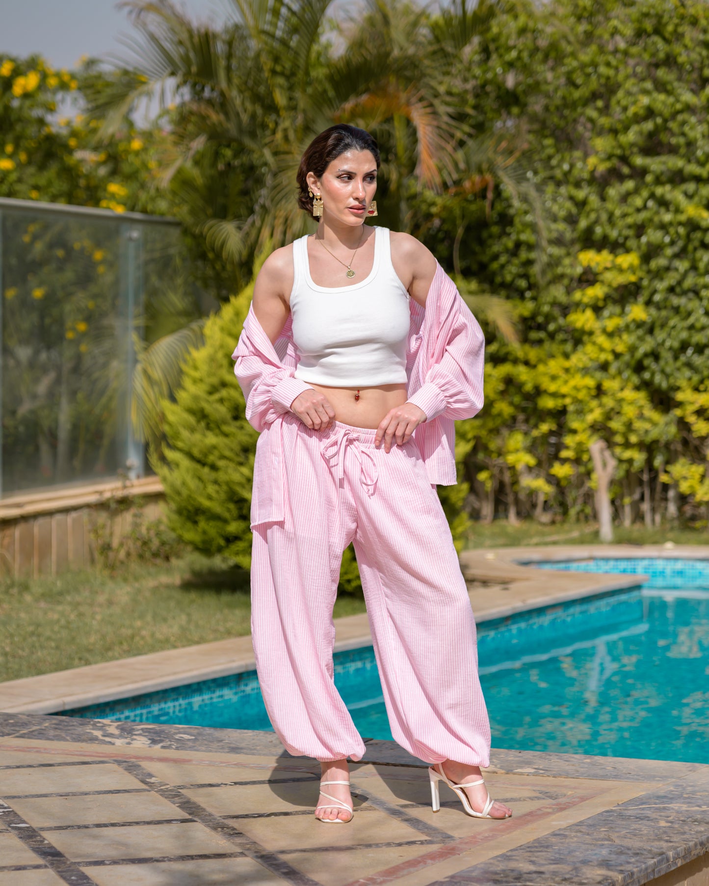 Blush Stripe Relaxed Shirt