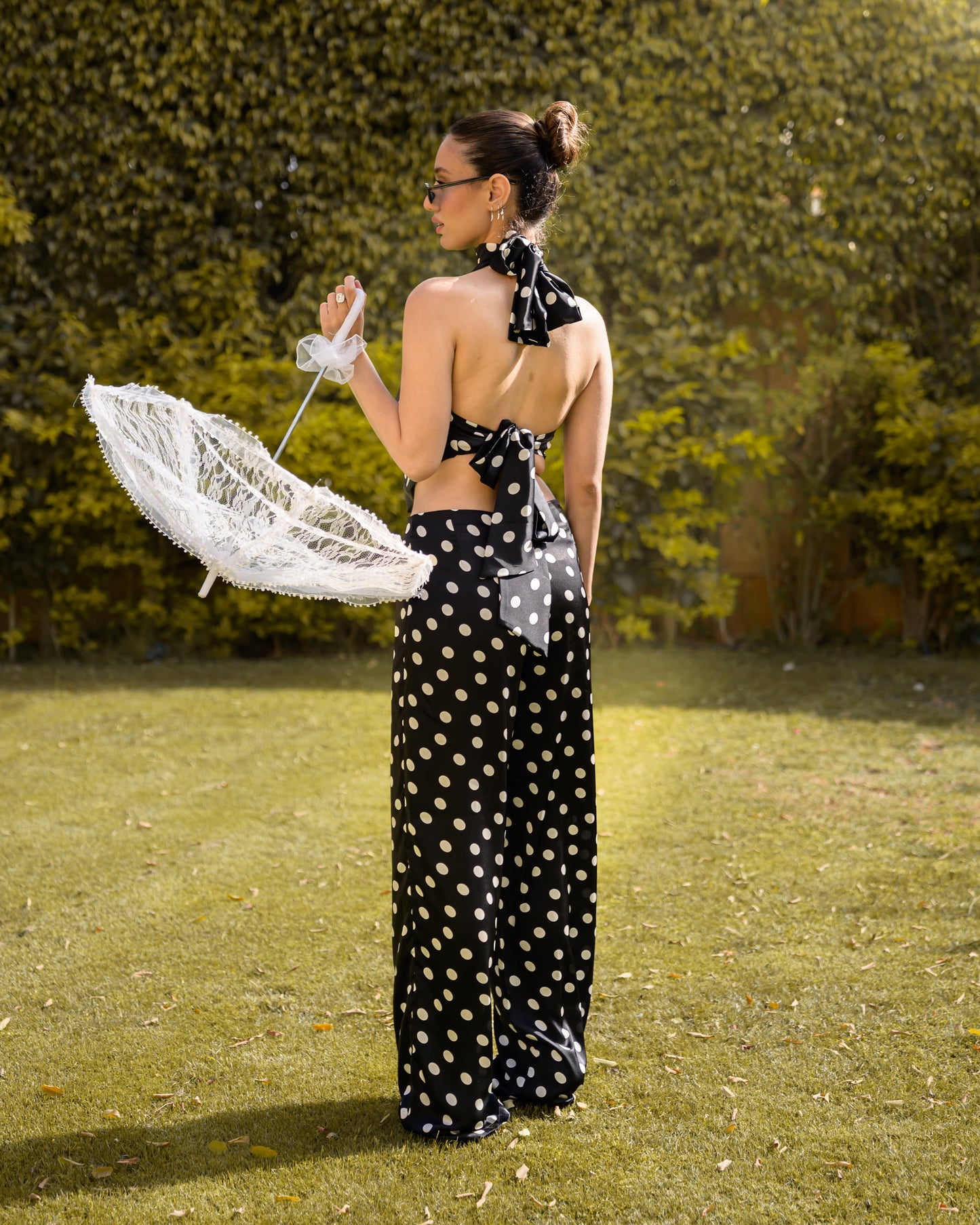 Black Polka Dot Pants