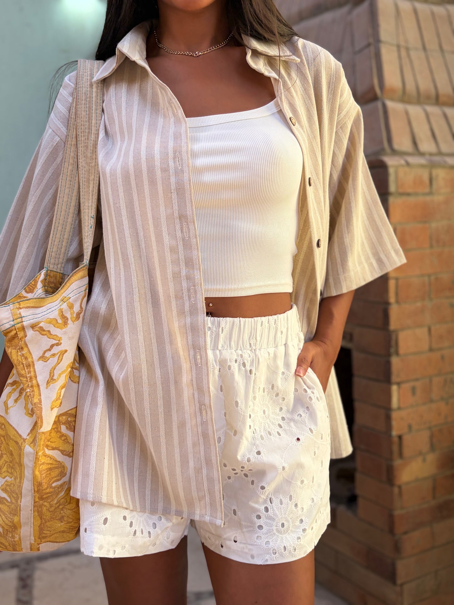Noor Eyelet Shorts