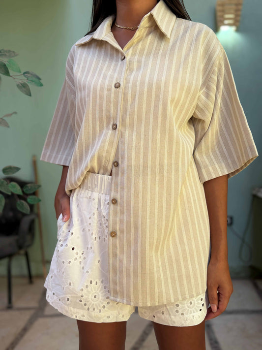 Sahara Stripe Linen Shirt