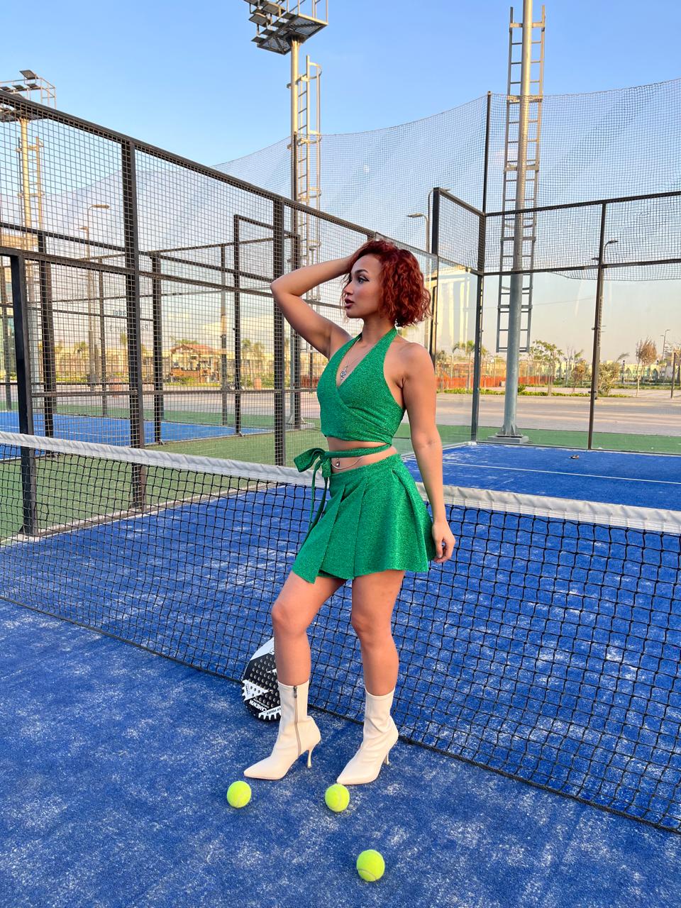 Emerald Spark Glitter Skirt