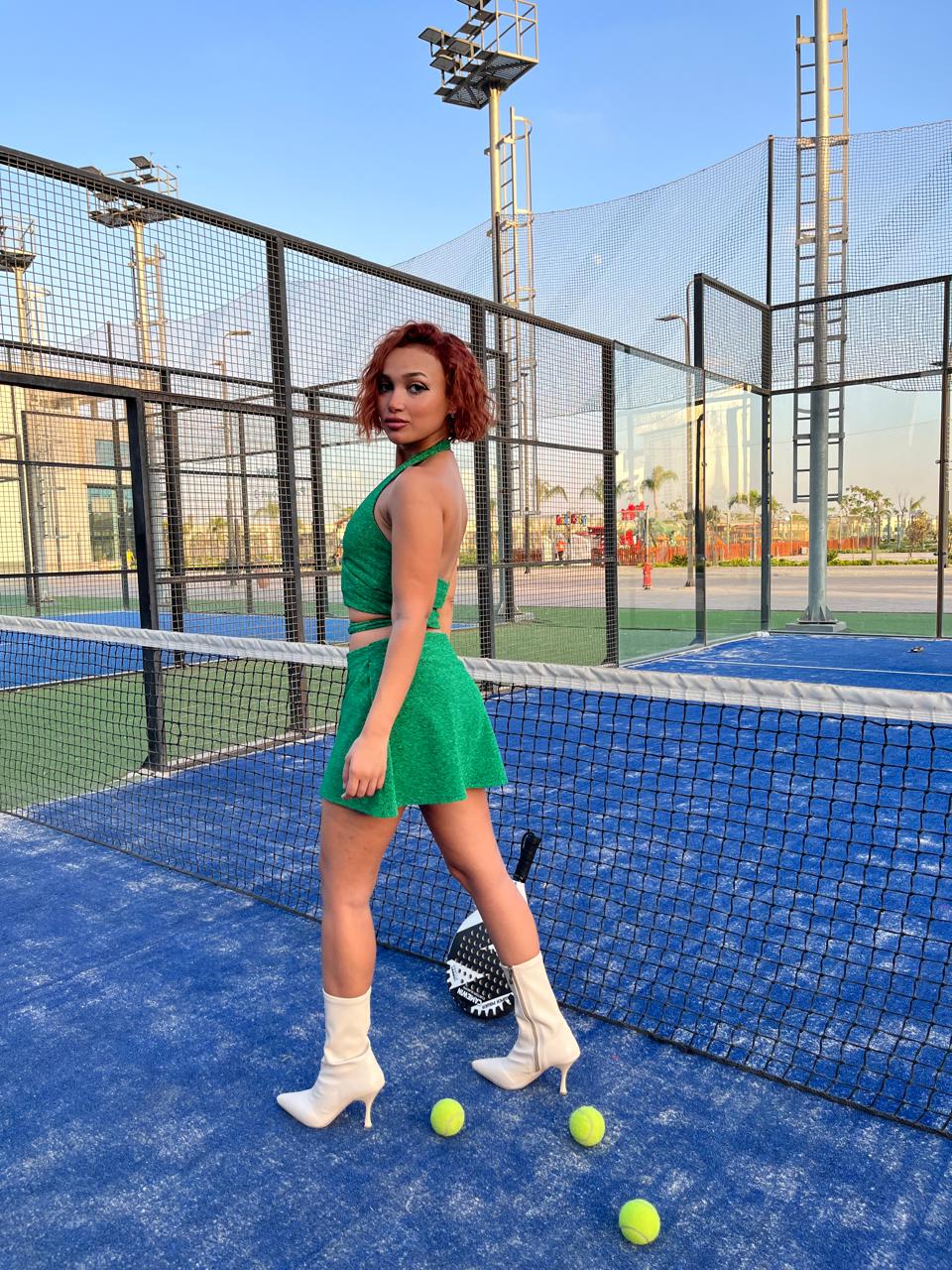 Emerald Spark Glitter Skirt
