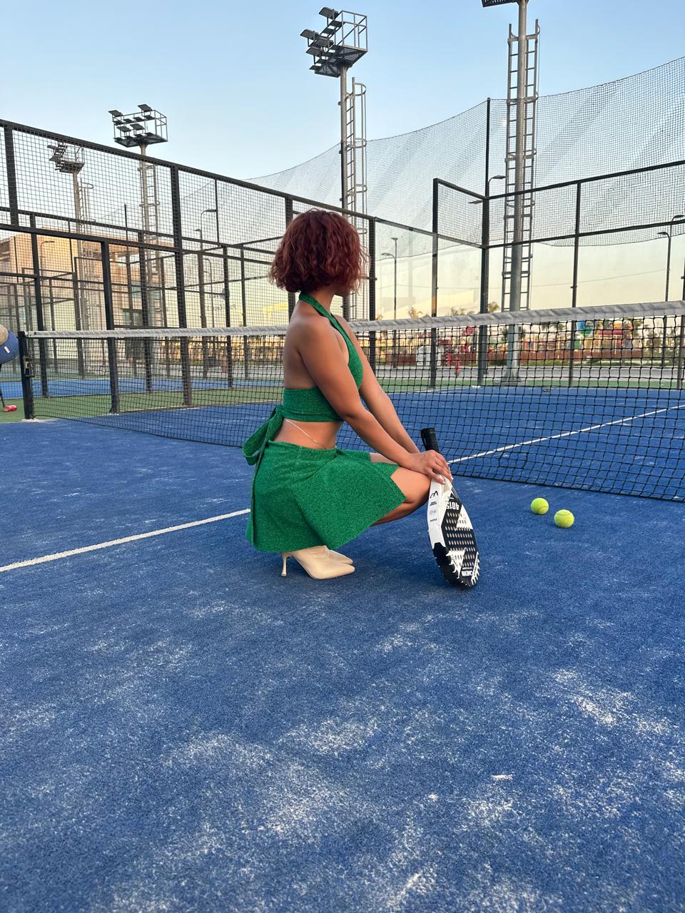 Emerald Spark Glitter Skirt
