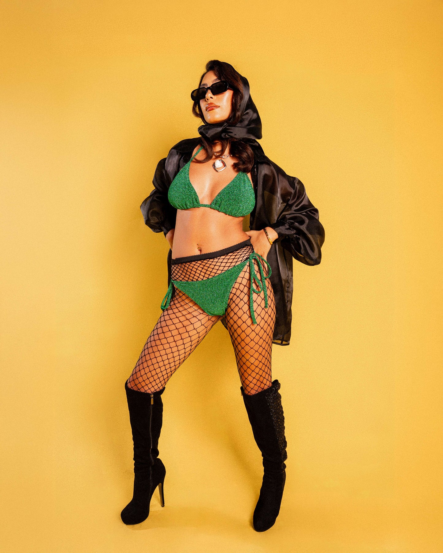 Jade Shimmer Bikini Set