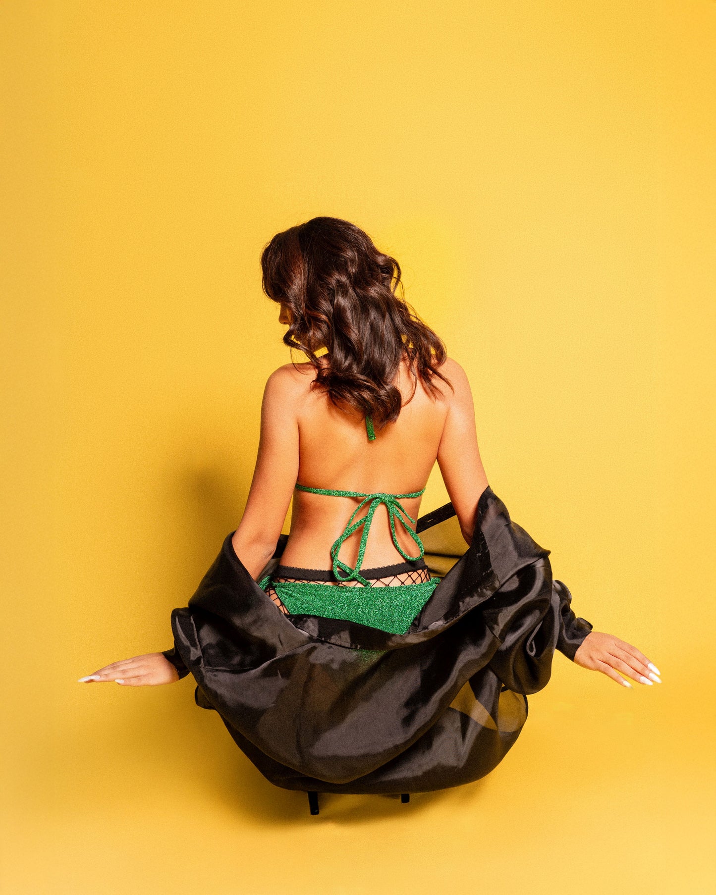 Jade Shimmer Bikini Set