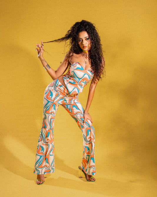 Groove Wave Flare Pants